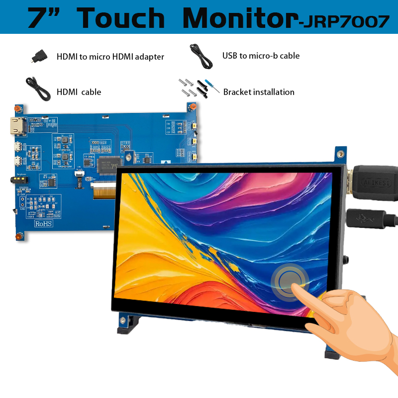 Raspberry Pi 4 - Monitor IPS de 7 Pulgadas Compatible