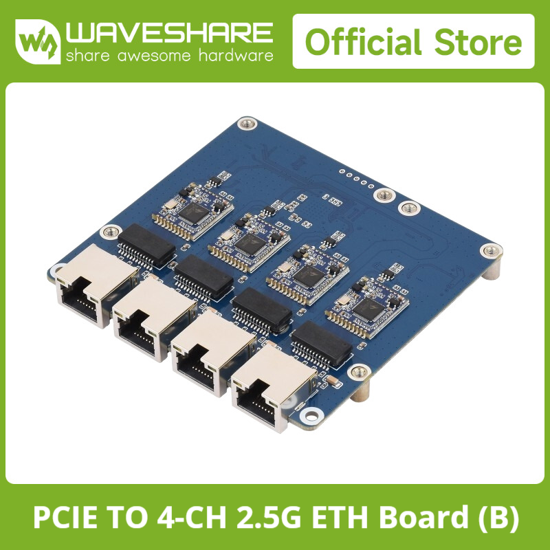 Raspberry Pi 5 - Placa Waveshare PCIe a Gigabit de