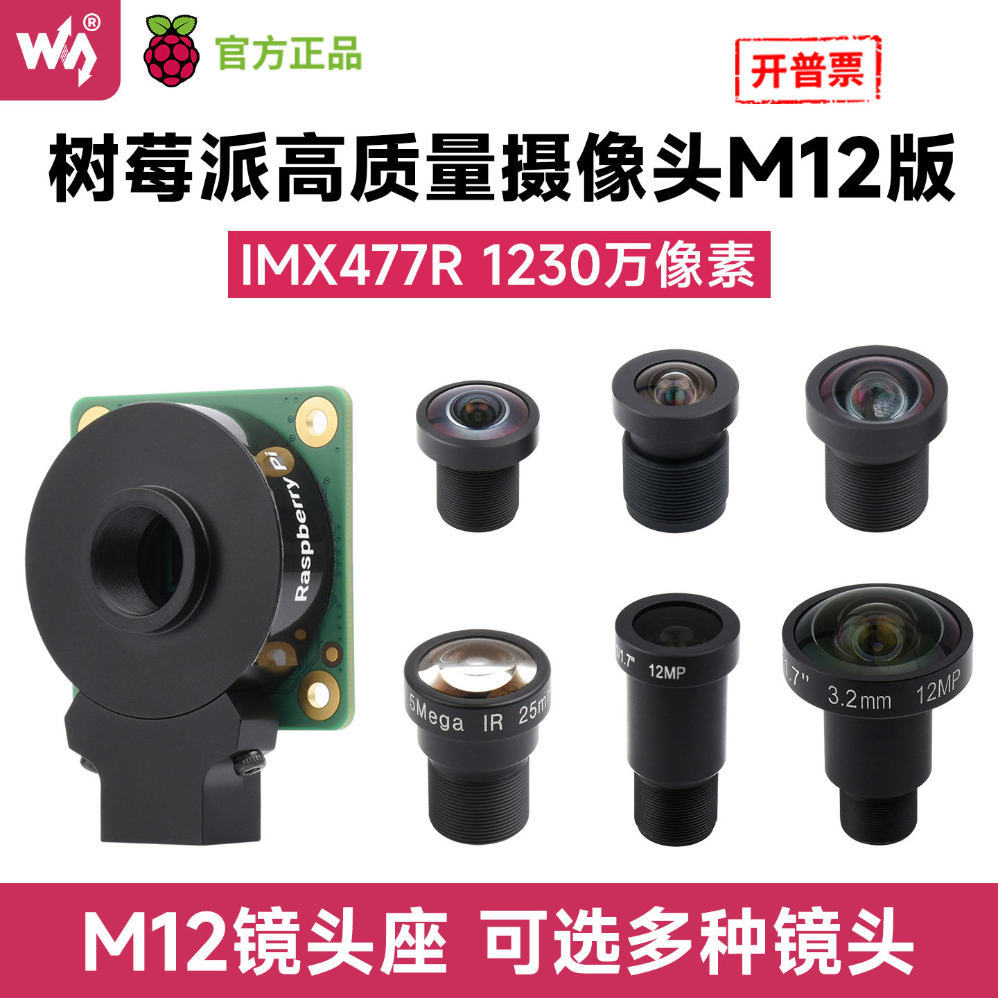 Pi Camera Module - Módulo de cámara original Woli Weixue