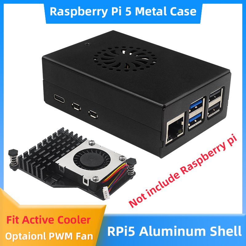Pi 5 Case - Raspberry Pi 5 carcasa de aleación