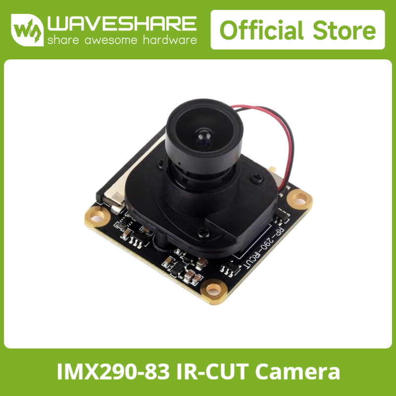 Raspberry Pi Global Shutter Camera Imx296 - Cámara Waveshare IMX290-83 IR-CUT, Sensor de