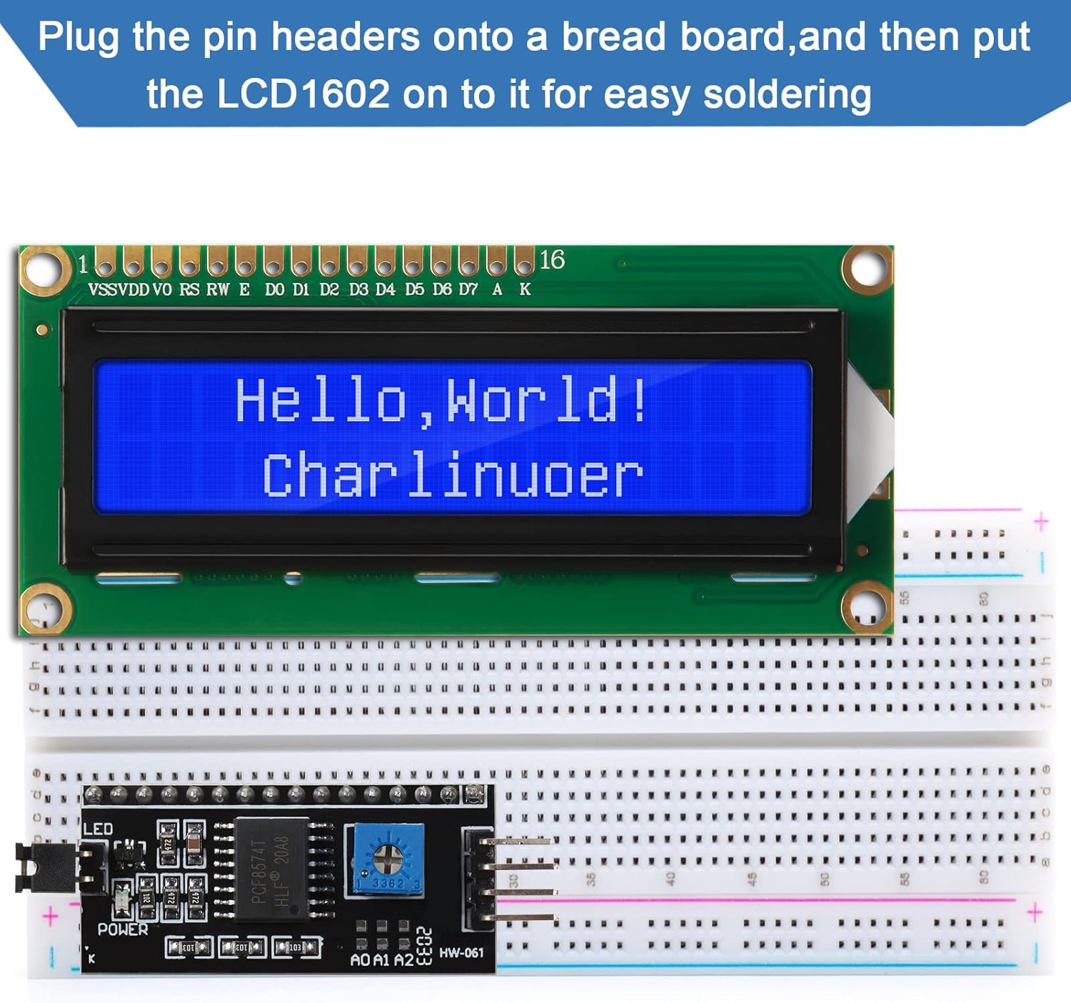 Raspberry Pi 4 - 1 Set de Módulo LCD 1602