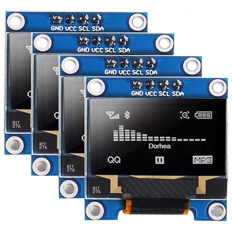 Pi Display - A37T-4Pcs Módulo de pantalla OLED de