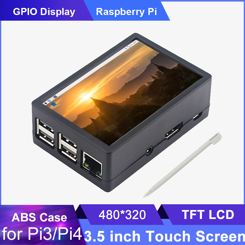 Pantalla táctil Raspberry Pi 3 - Pi 4 Case reseña y precio
