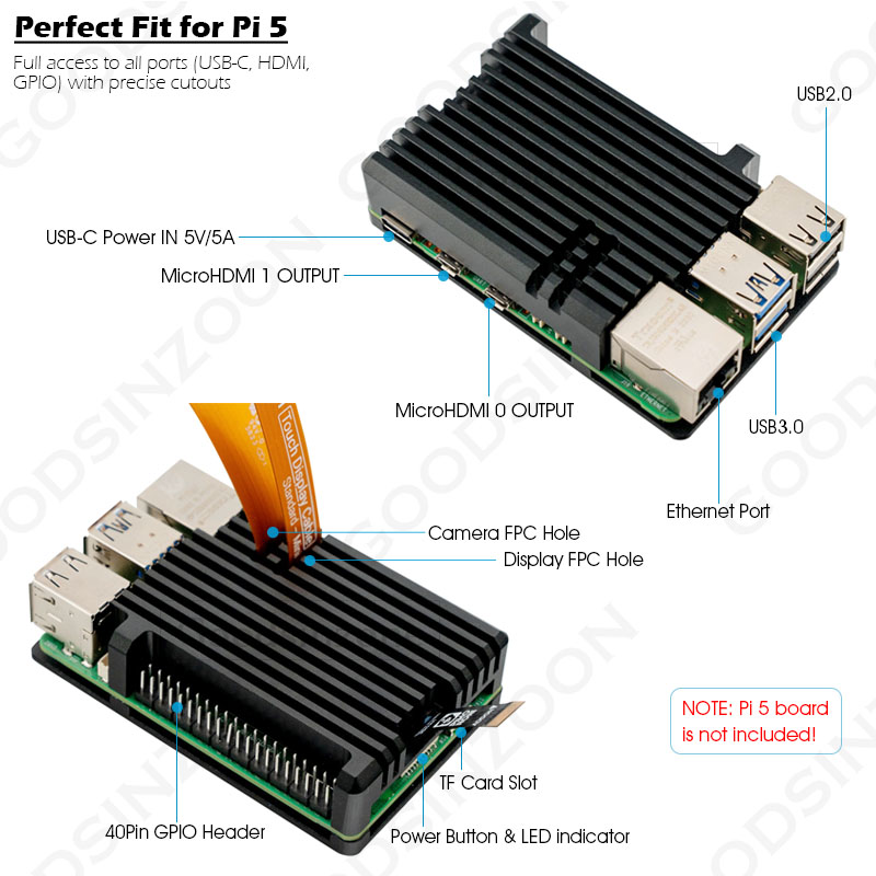 Caja de armadura de aluminio R - Pi Cooler reseña y precio