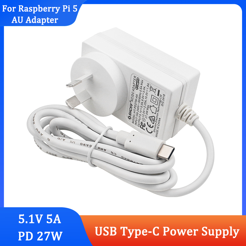 Raspberry Pi 5 PD 27W fuente d - Pi Power Supply reseña y precio