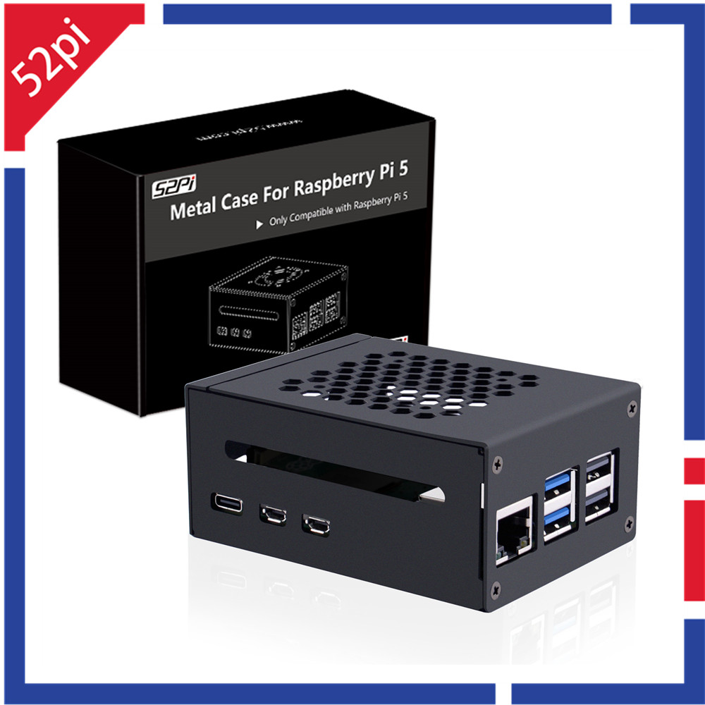 Caja de metal Raspberry Pi 5 d - Pi 5 Case reseña y precio