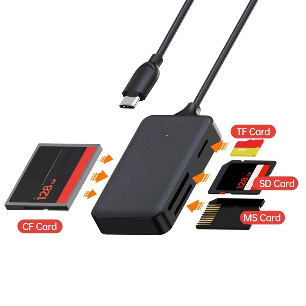 (A60I) Lector de Tarjetas 4 en - Micro Sd Card reseña y precio