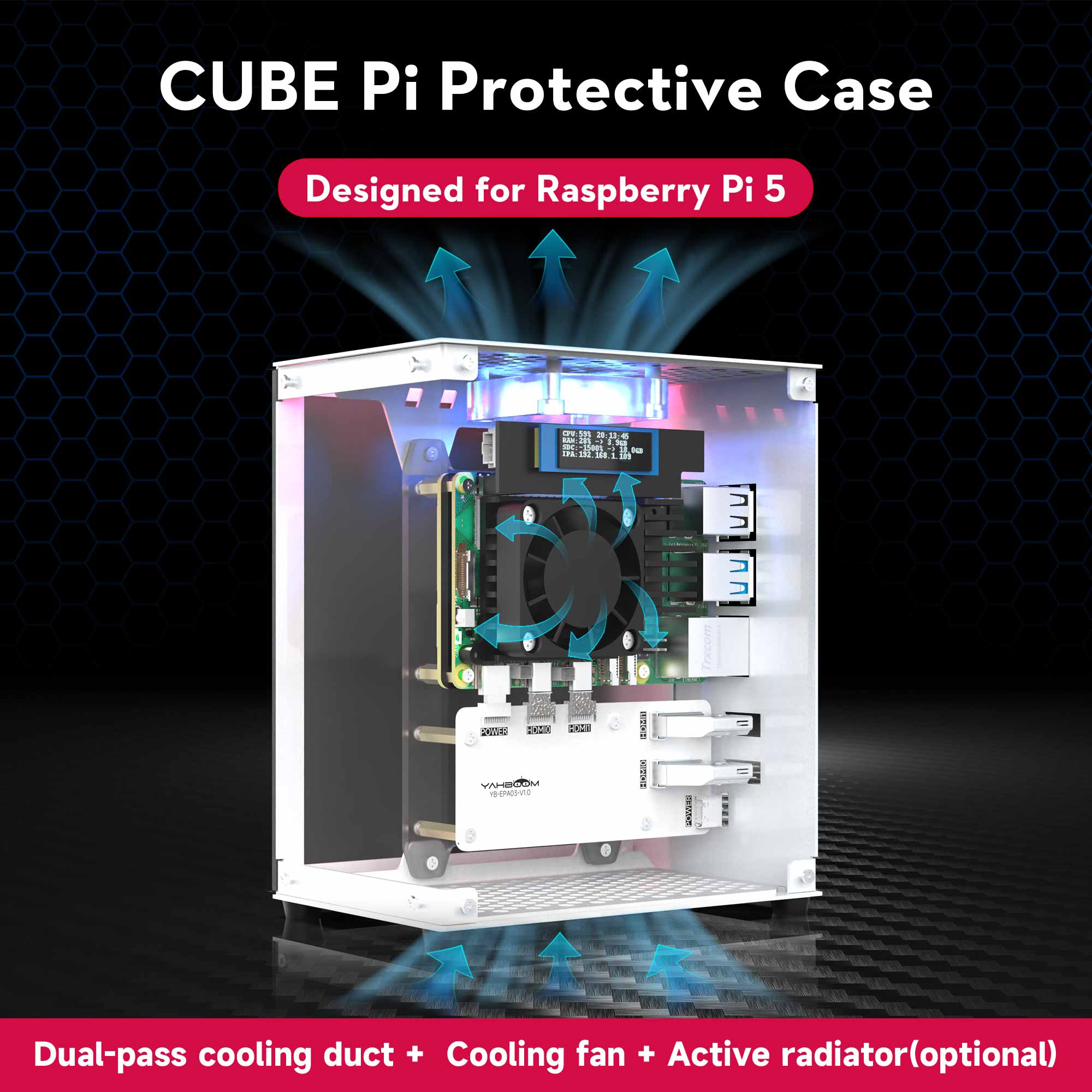 Kit protector de carcasa Raspb - Pi 5 Case reseña y precio