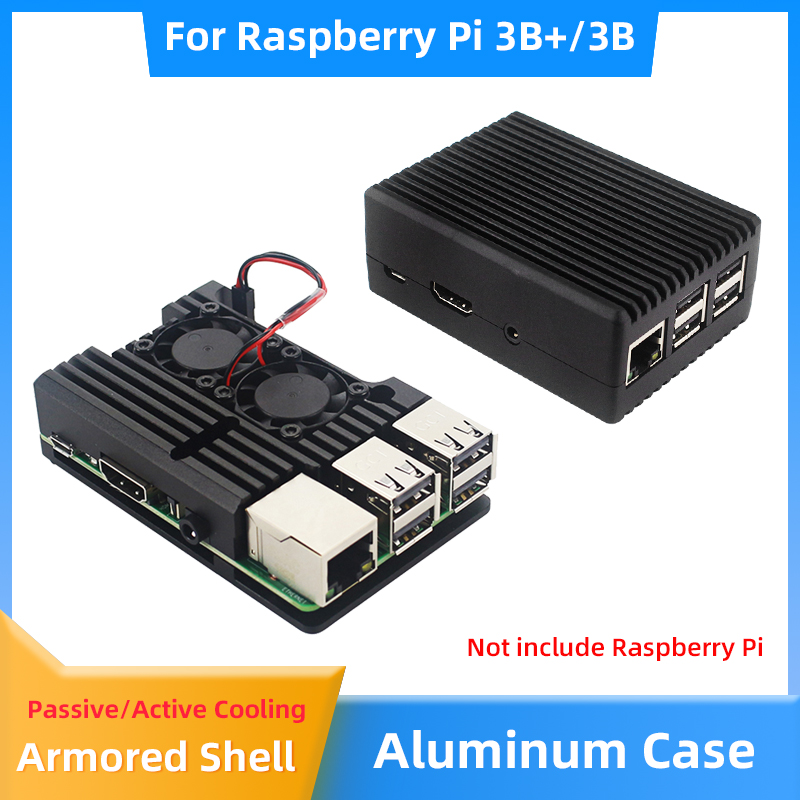 Raspberry Pi 3B+ 3B Caja de al - Pi Cooler reseña y precio